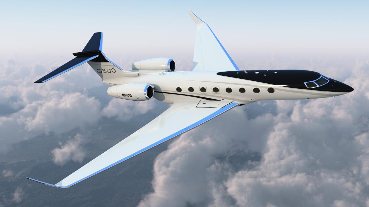 Gulfstream G800 Large Business Jet 3D model