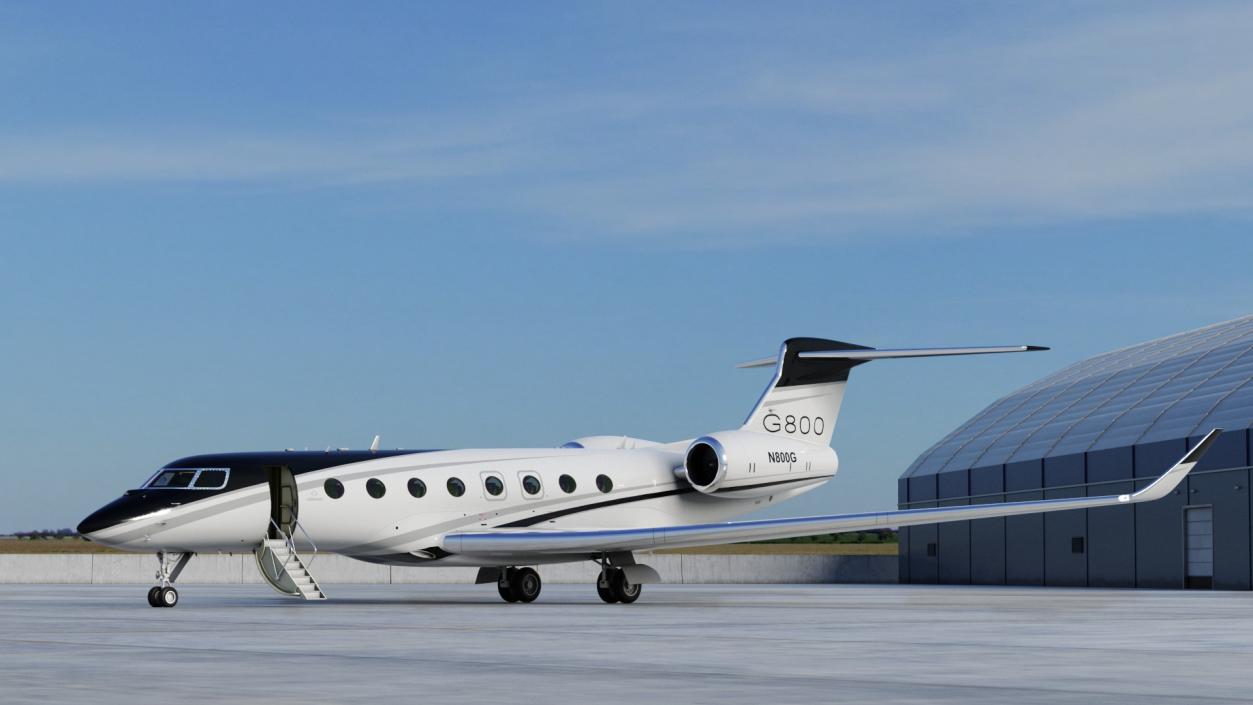 Gulfstream G800 Large Business Jet 3D model