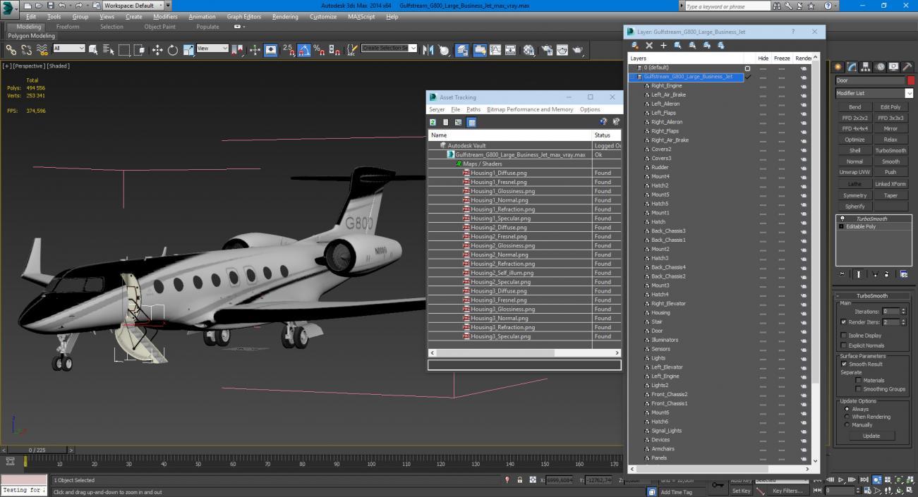 Gulfstream G800 Large Business Jet 3D model