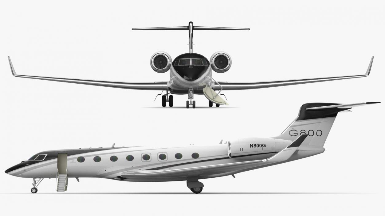 Gulfstream G800 Large Business Jet 3D model