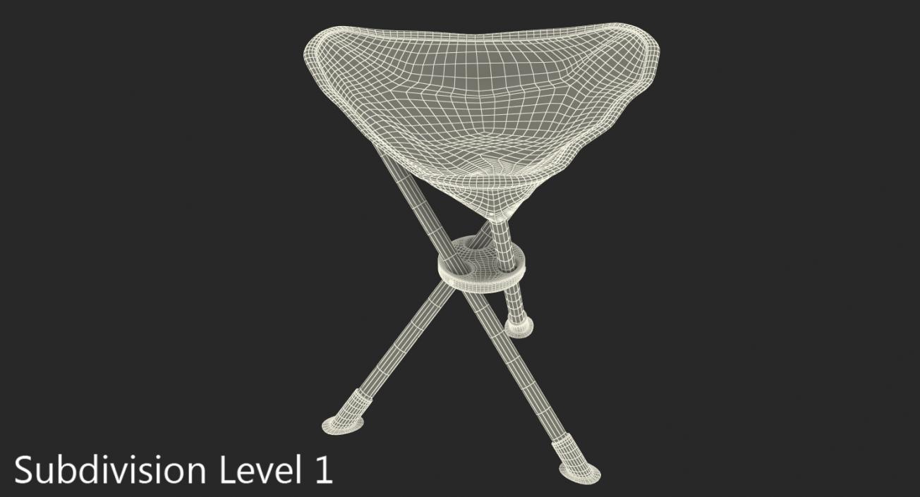 3D Telescopic Tripod Folding Chair