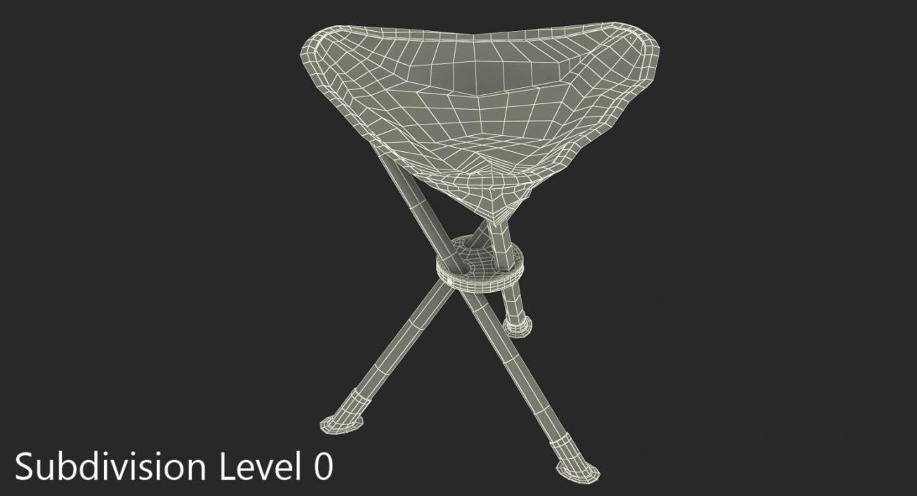 3D Telescopic Tripod Folding Chair