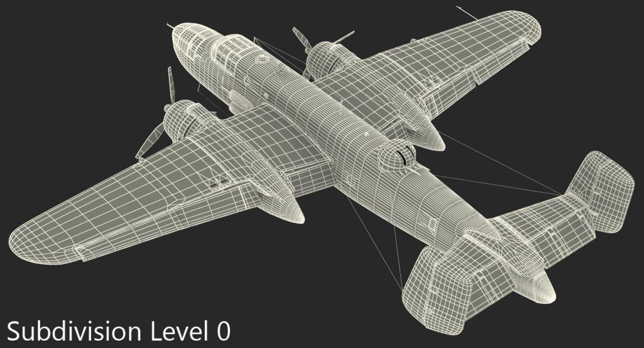 3D model B-25 Mitchell US Medium Bomber