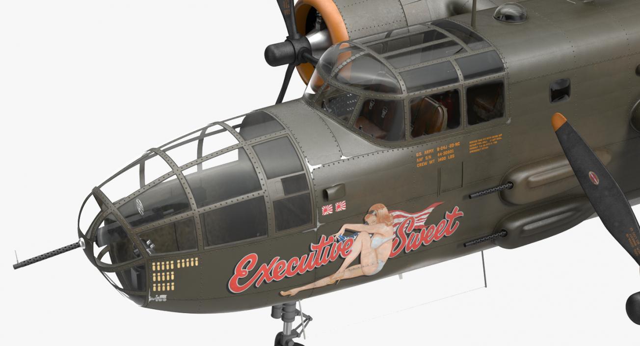 3D model B-25 Mitchell US Medium Bomber