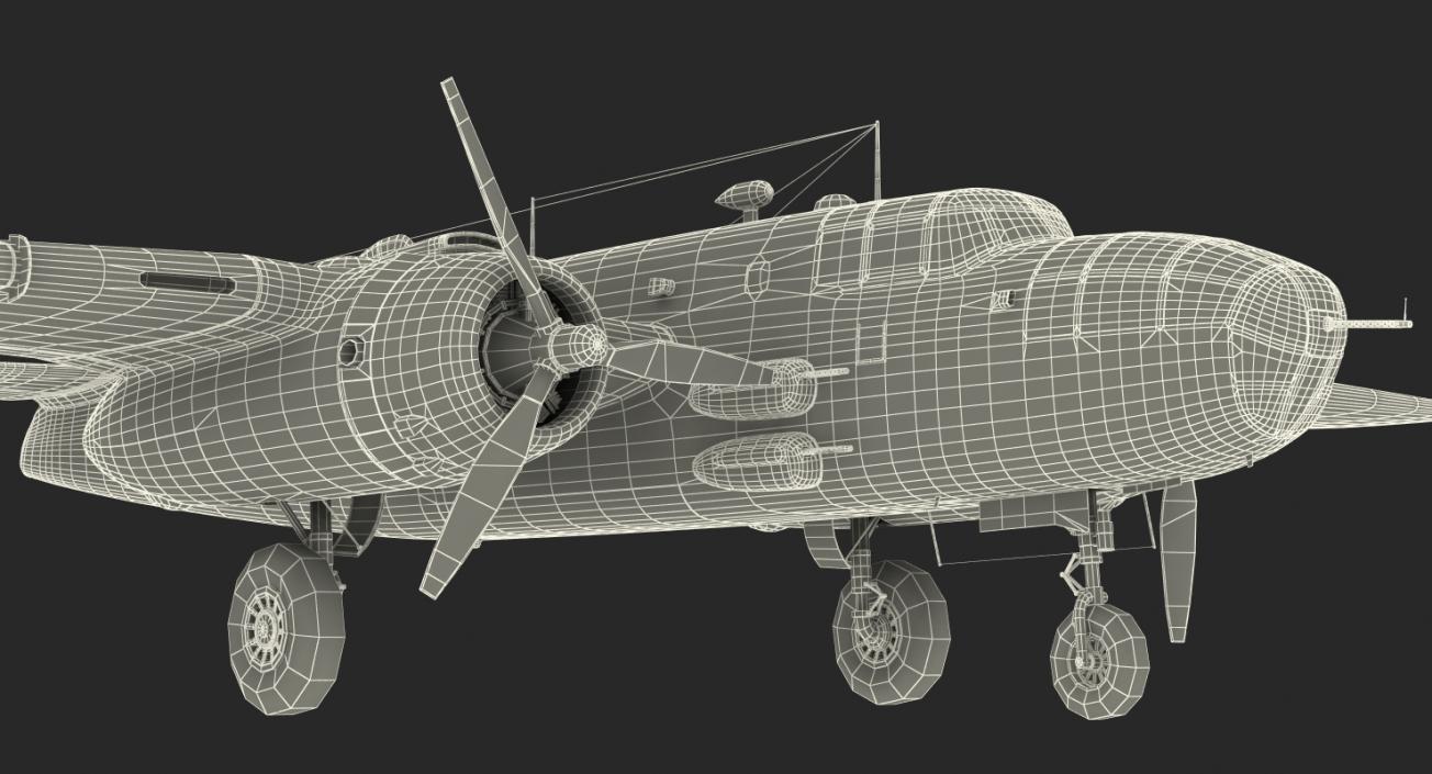 3D model B-25 Mitchell US Medium Bomber