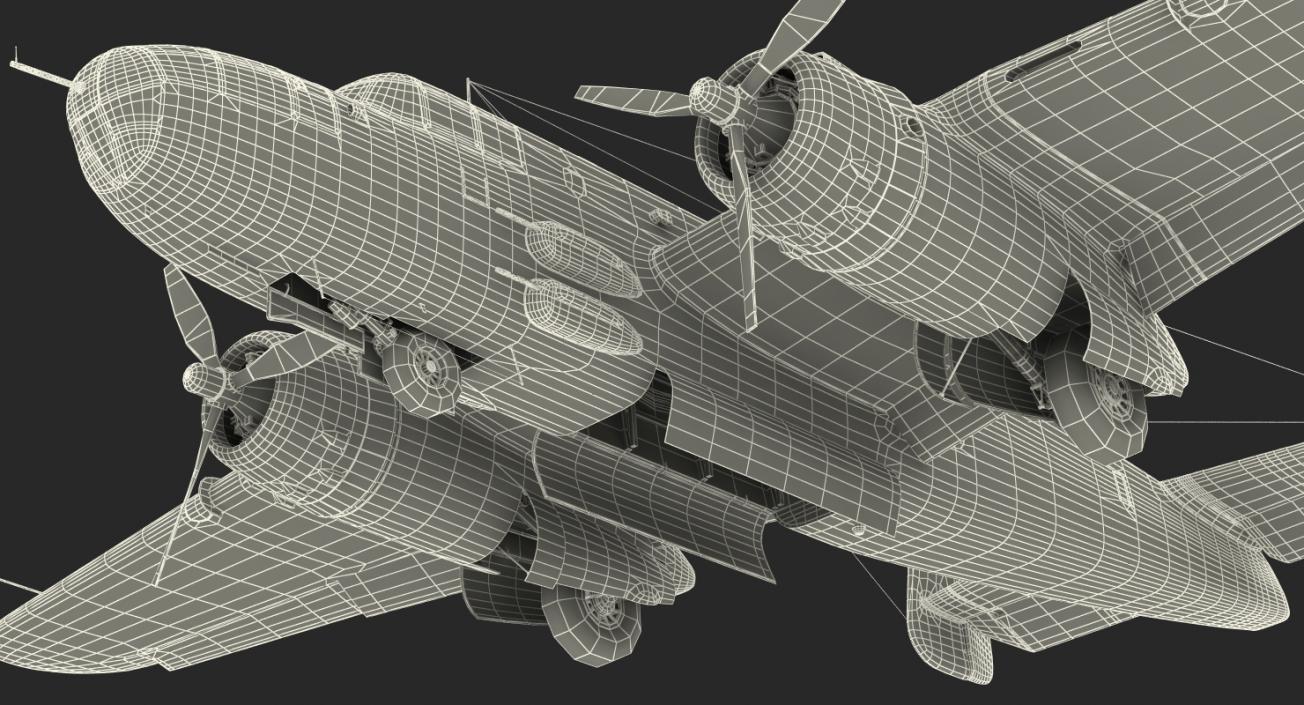 3D model B-25 Mitchell US Medium Bomber