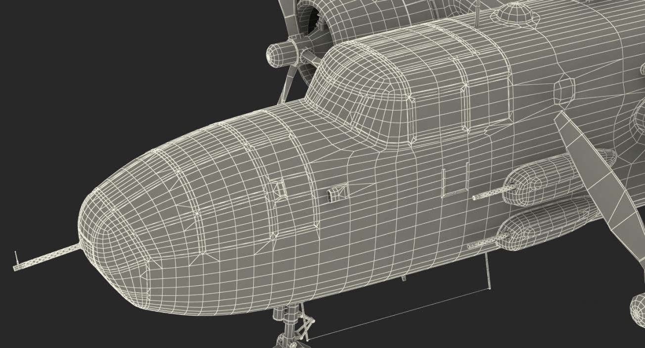 3D model B-25 Mitchell US Medium Bomber