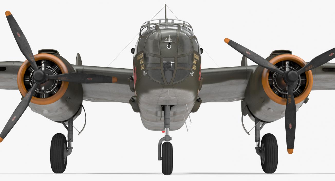 3D model B-25 Mitchell US Medium Bomber