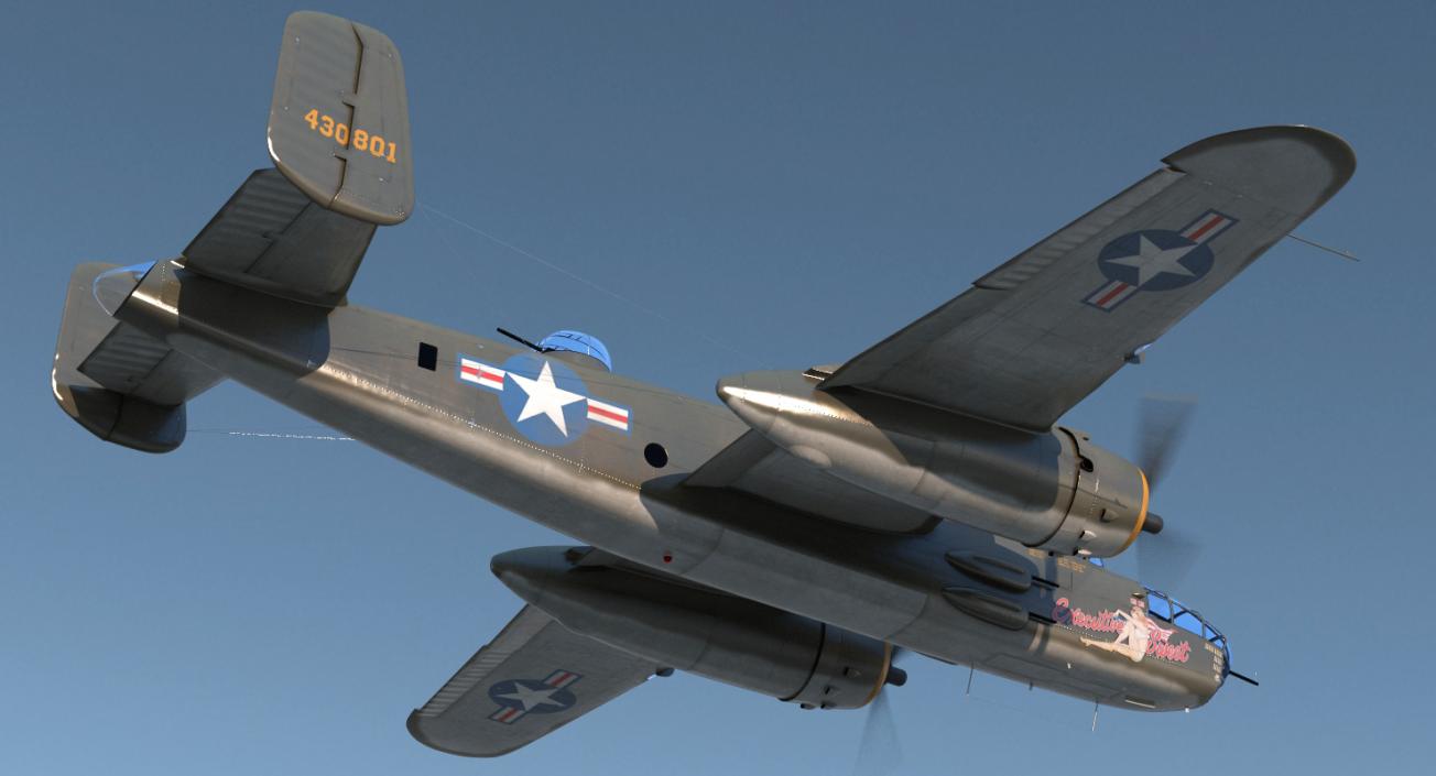 3D model B-25 Mitchell US Medium Bomber