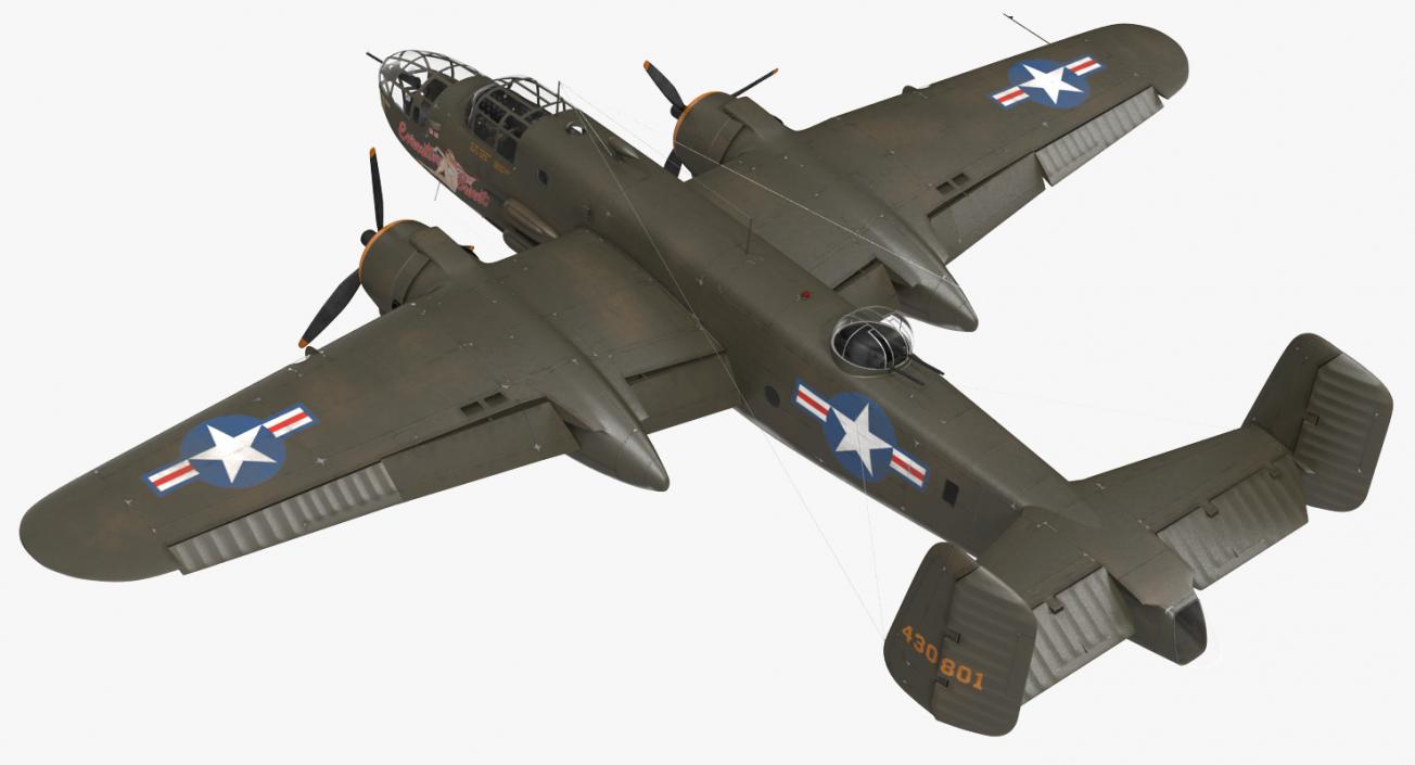 3D model B-25 Mitchell US Medium Bomber