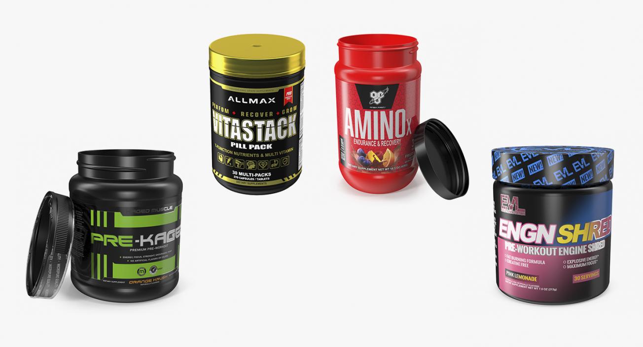 3D model Workout Supplements Collection