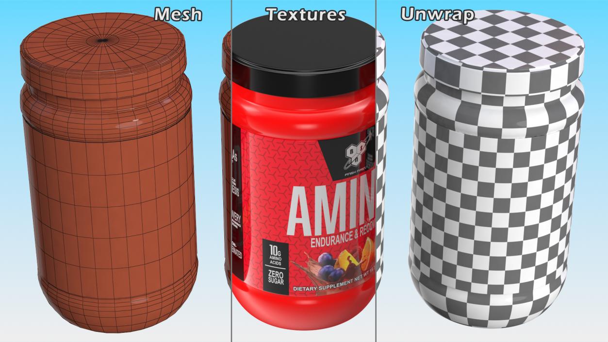 3D model Workout Supplements Collection