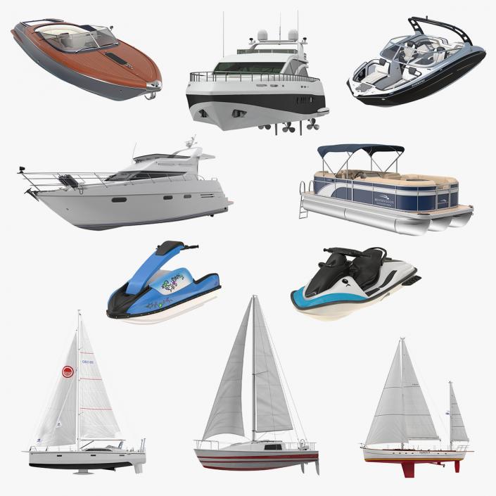 3D Recreational Boats Collection 4