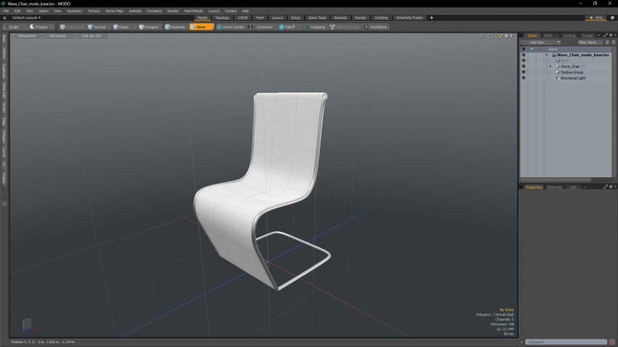 3D model Wave Chair