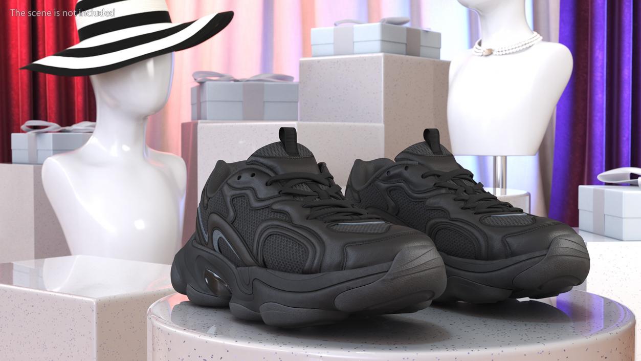 Fashion Sneakers Black 3D