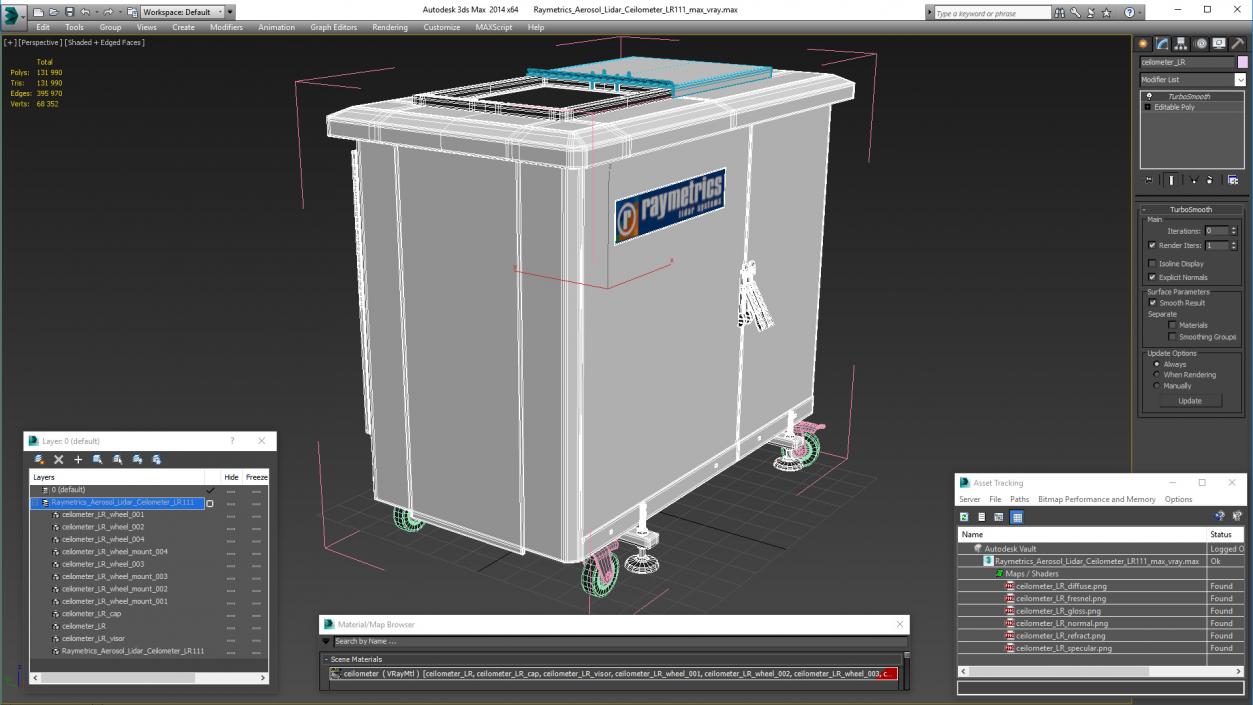 3D Raymetrics Aerosol Lidar Ceilometer LR111