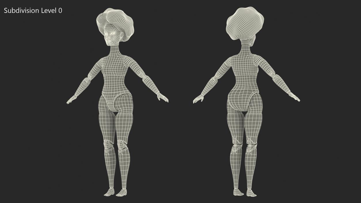 Barbie Looks Doll Elle GTD91 Rigged for Maya 3D model