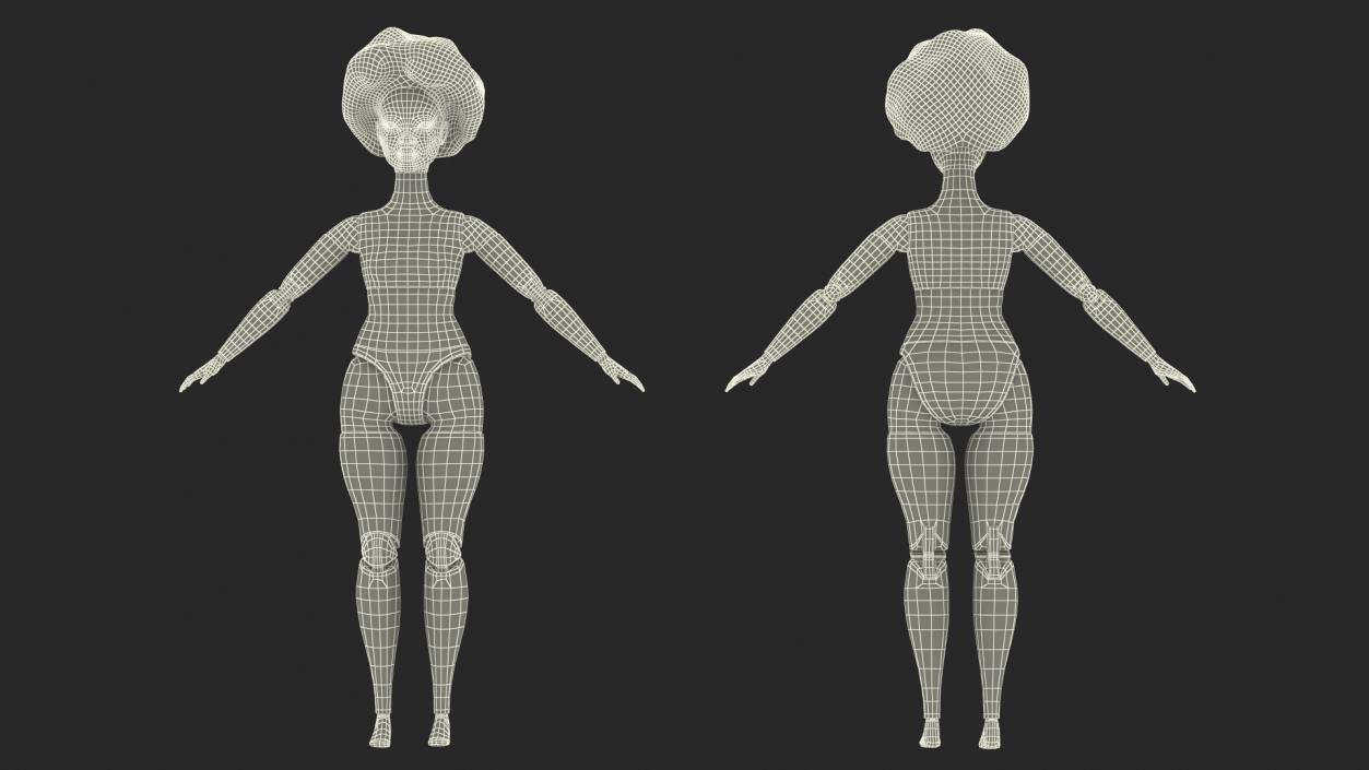 Barbie Looks Doll Elle GTD91 Rigged for Maya 3D model