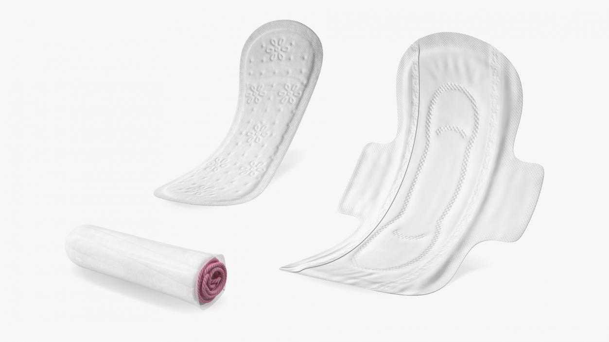 3D Feminine Hygiene Products Collection