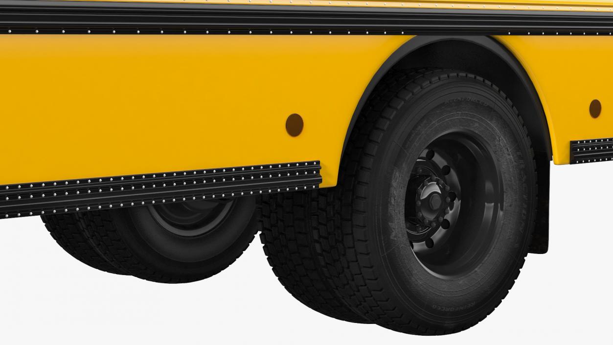 Blue Bird Vision School Bus Rigged 3D model