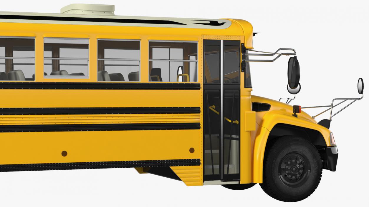 Blue Bird Vision School Bus Rigged 3D model