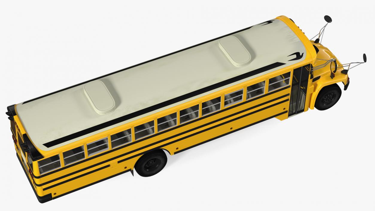 Blue Bird Vision School Bus Rigged 3D model