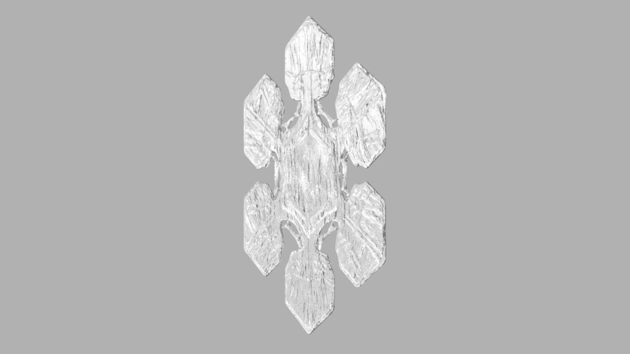 Realistic Snowflake 3D model