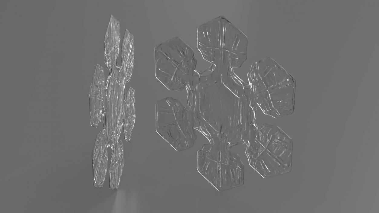 Realistic Snowflake 3D model