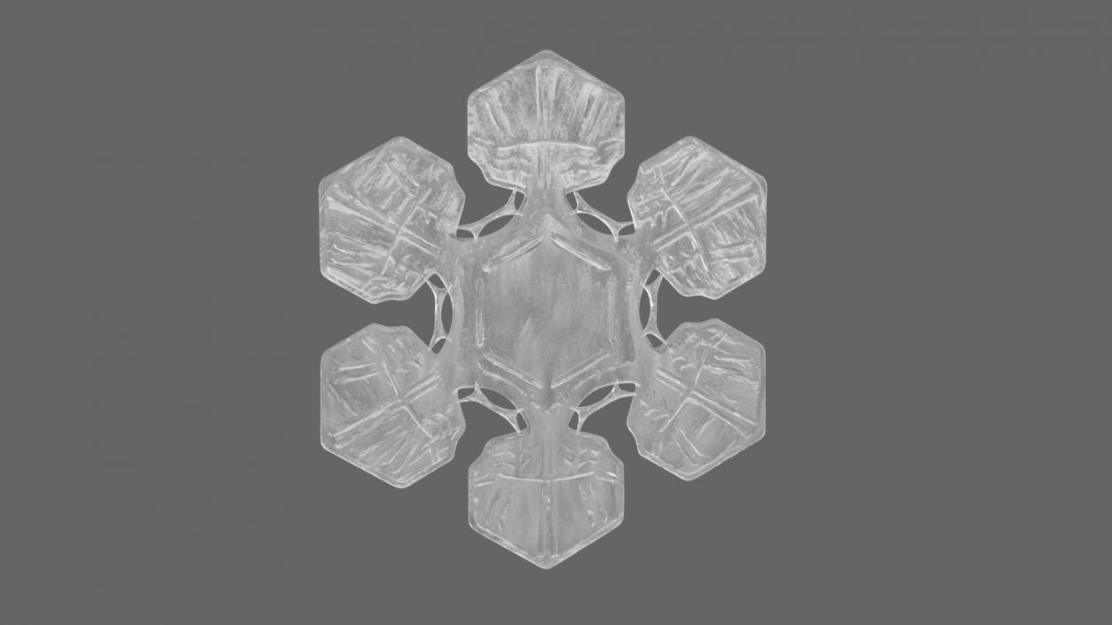 Realistic Snowflake 3D model