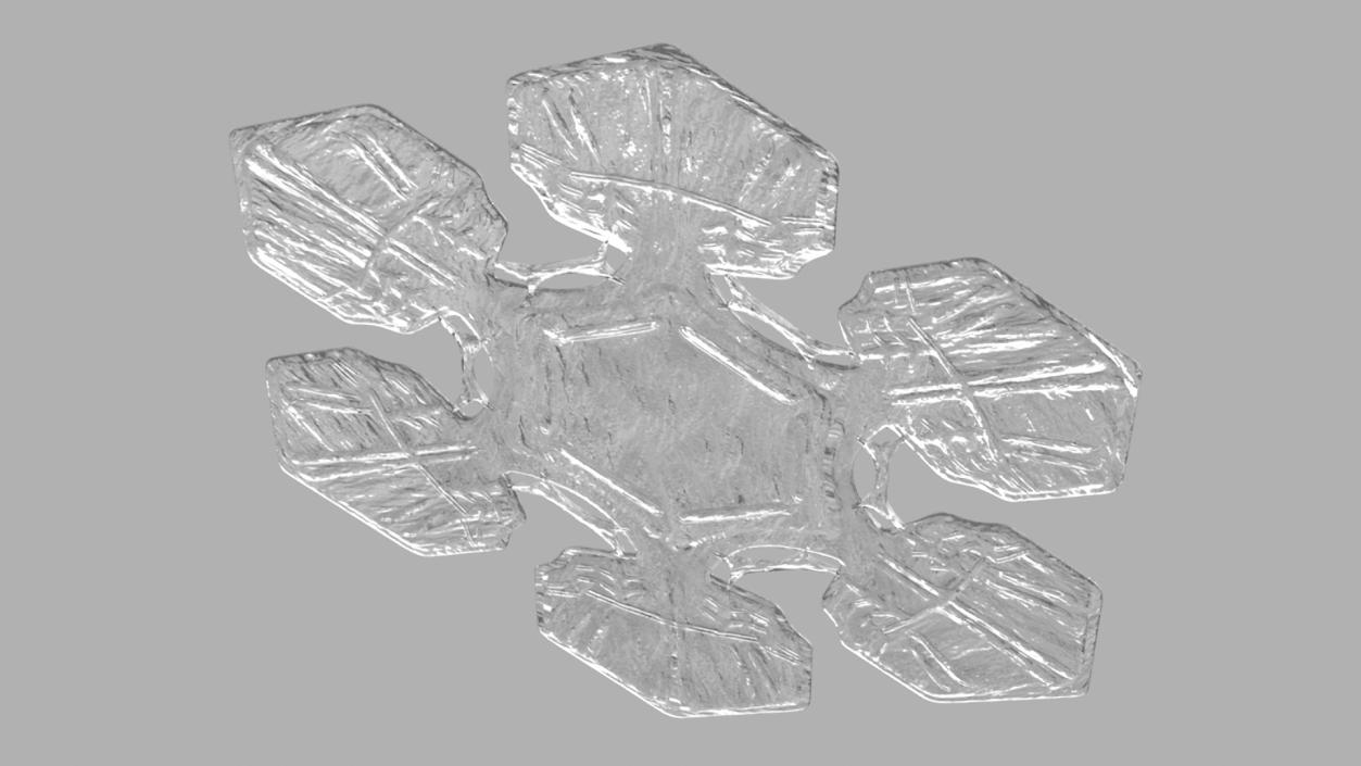 Realistic Snowflake 3D model