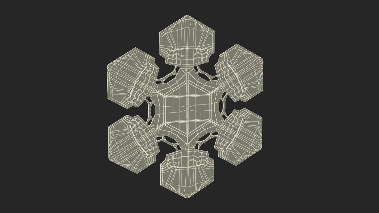 Realistic Snowflake 3D model