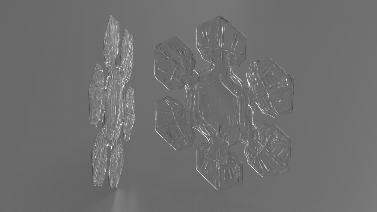 Realistic Snowflake 3D model