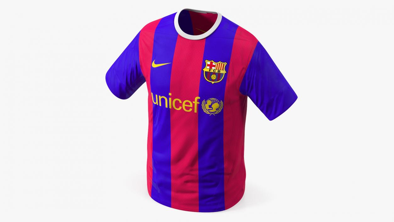 3D FC Barcelona Football Club Jersey Nike model