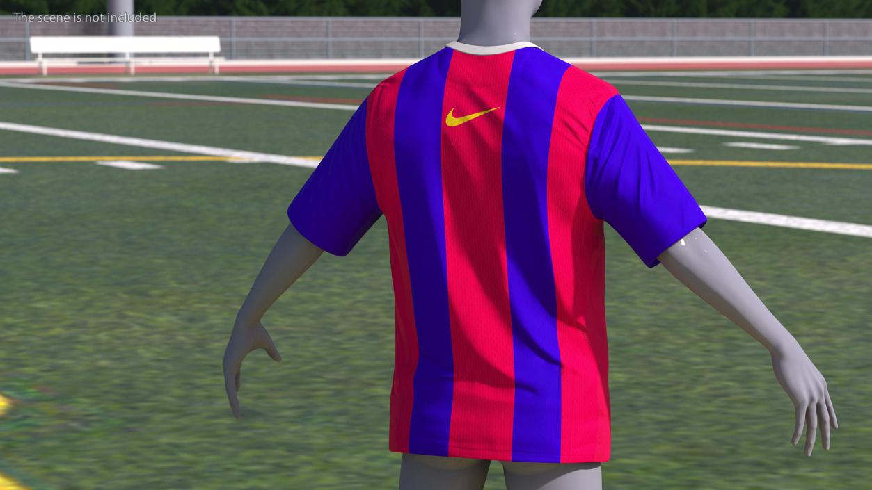 3D FC Barcelona Football Club Jersey Nike model