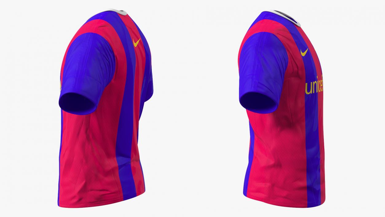 3D FC Barcelona Football Club Jersey Nike model