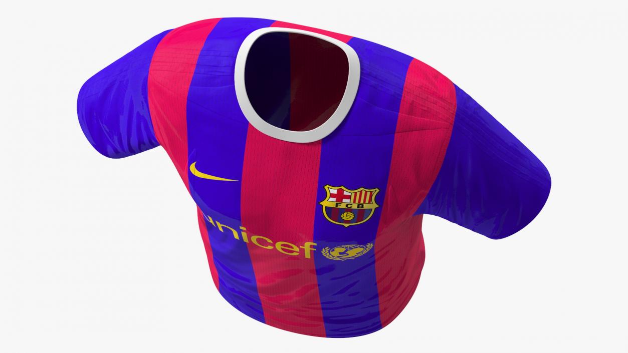 3D FC Barcelona Football Club Jersey Nike model