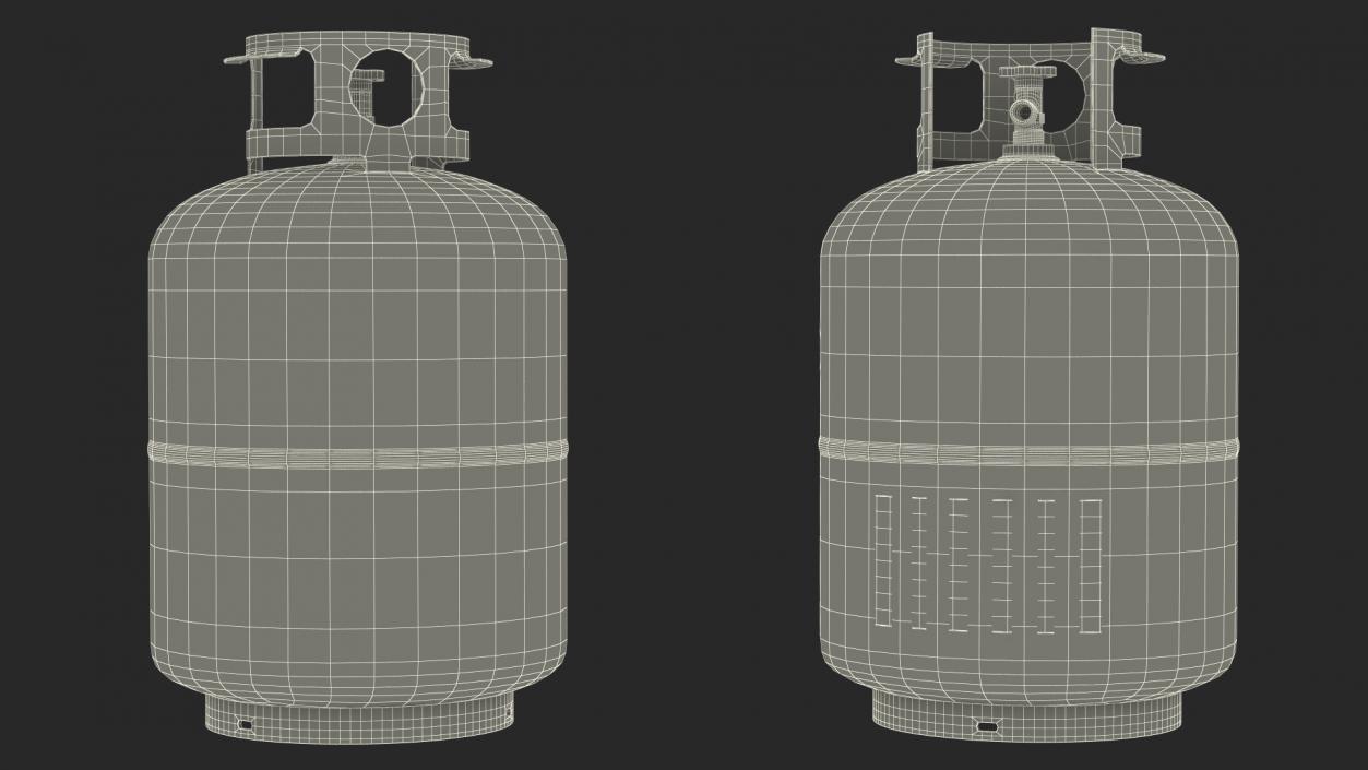 3D Propane Gas Bottle model