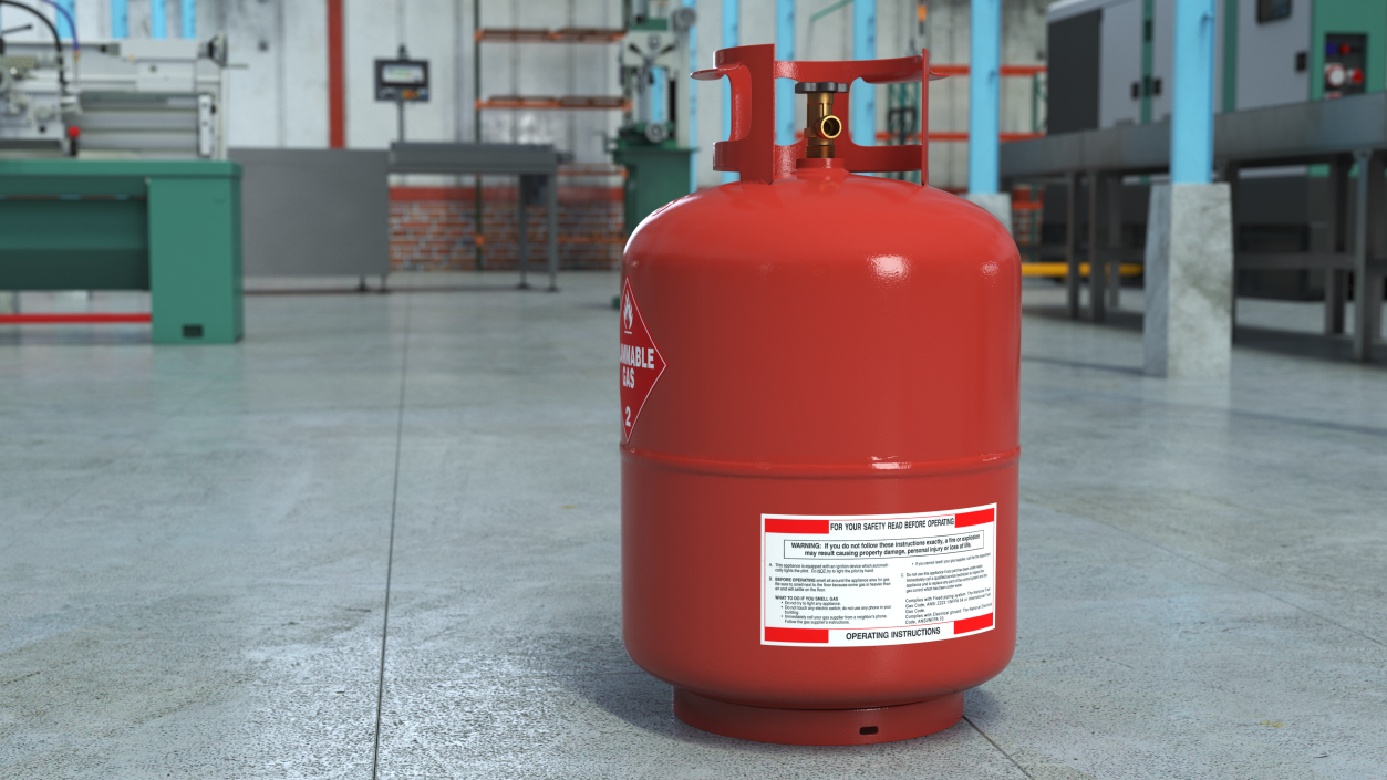 3D Propane Gas Bottle model