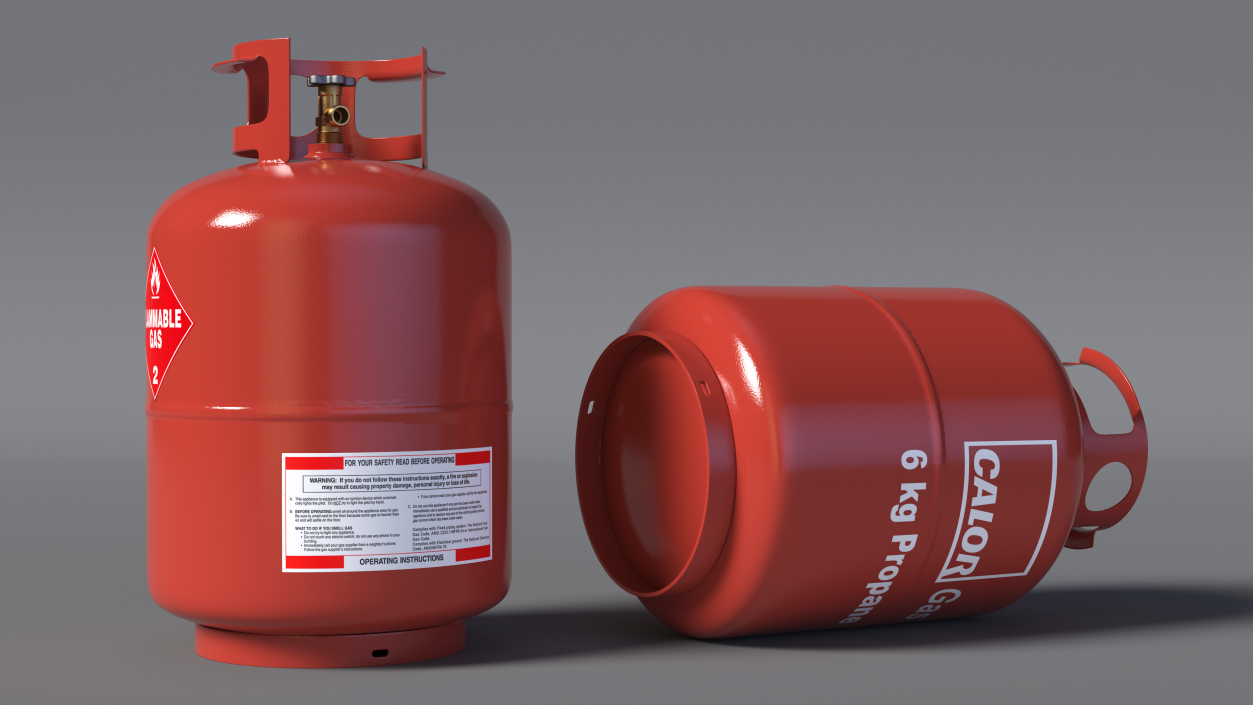 3D Propane Gas Bottle model