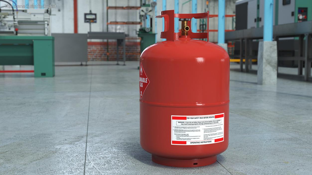 3D Propane Gas Bottle model