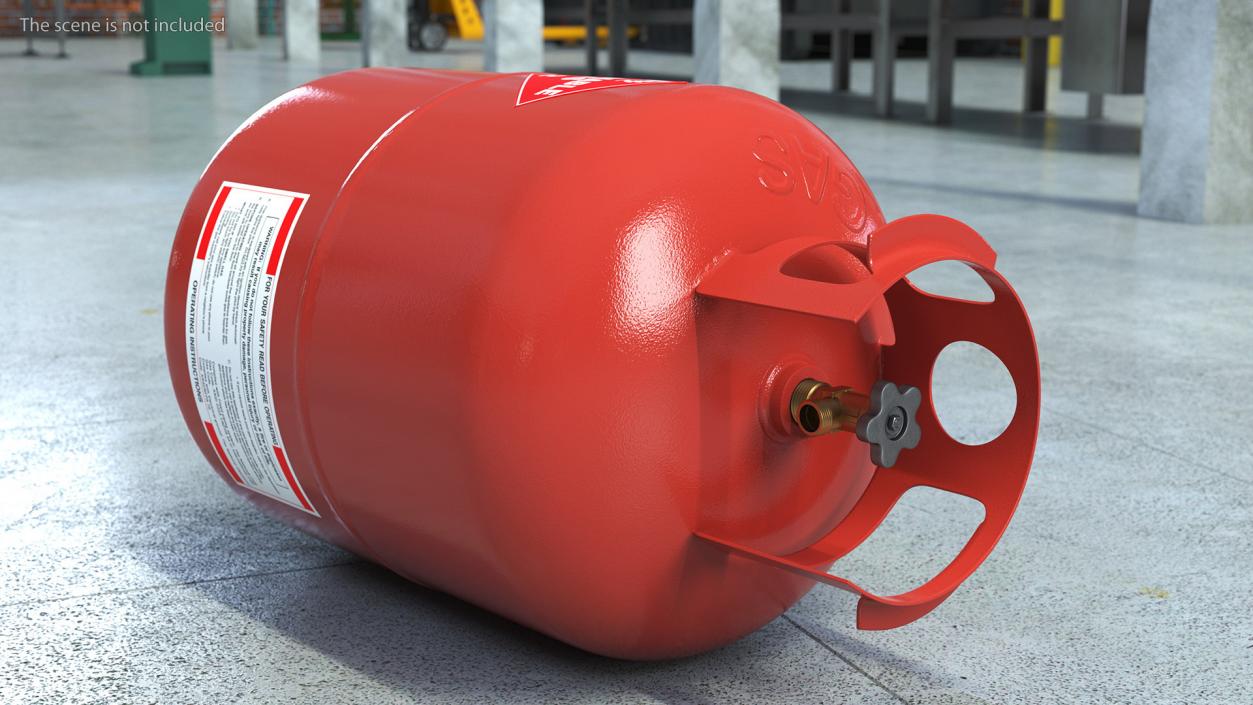 3D Propane Gas Bottle model