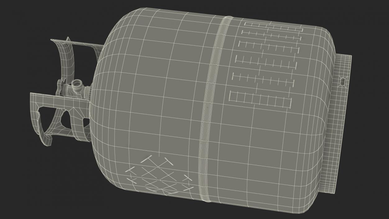 3D Propane Gas Bottle model