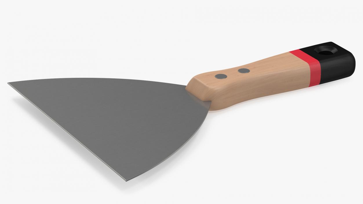 3D Scraper 6 Inch Wood Handle