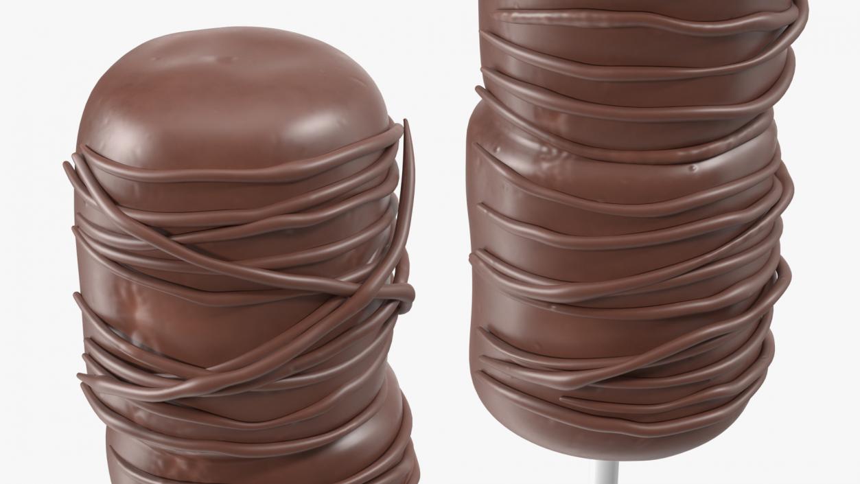 Marshmallow Skewer Pop Chocolate 3D