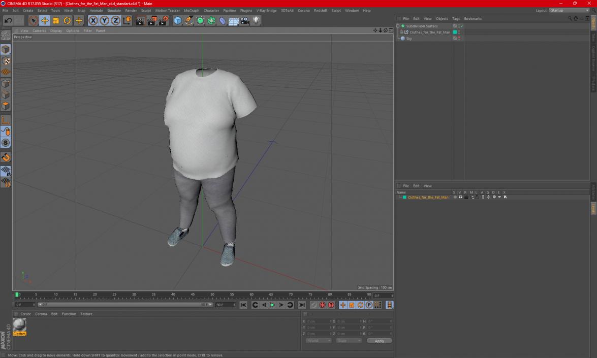 3D model Clothes for the Fat Man 2