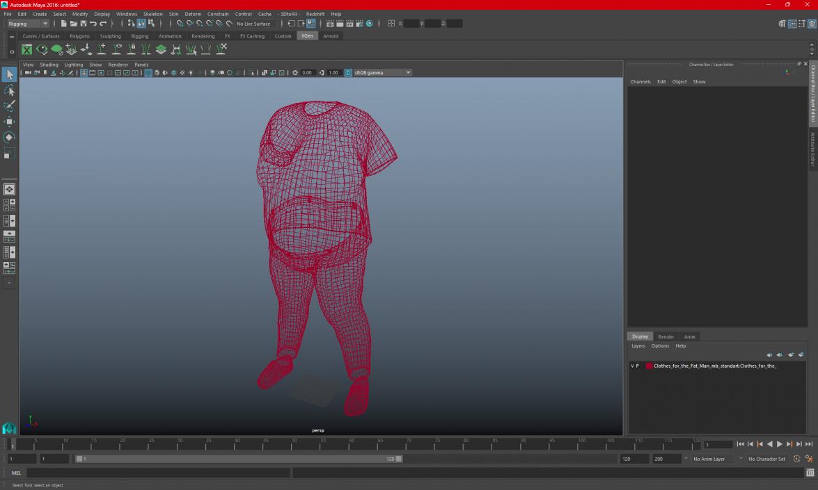 3D model Clothes for the Fat Man 2