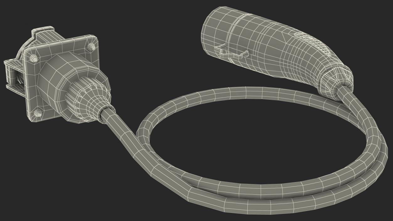 GBT 20234 to SAE J1772 EV Charging Adapter 3D