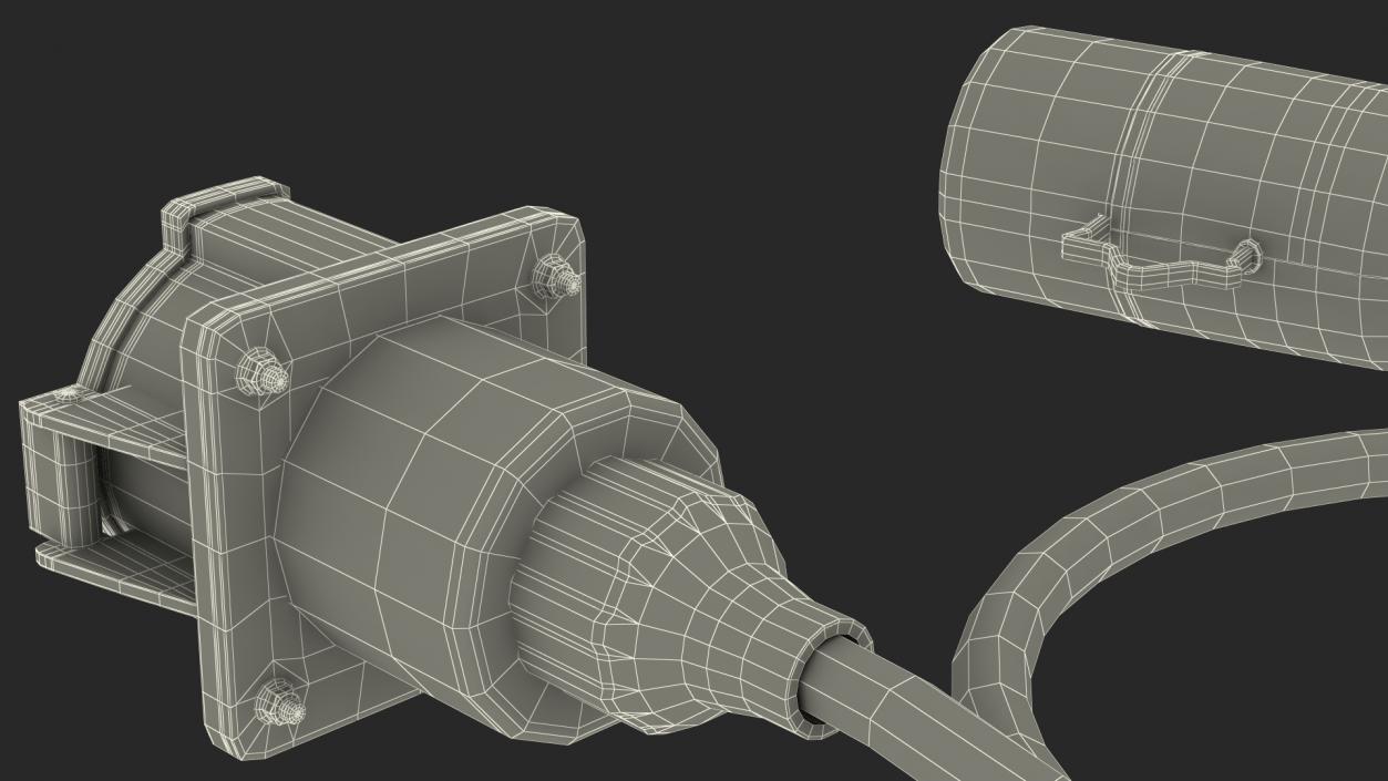 GBT 20234 to SAE J1772 EV Charging Adapter 3D