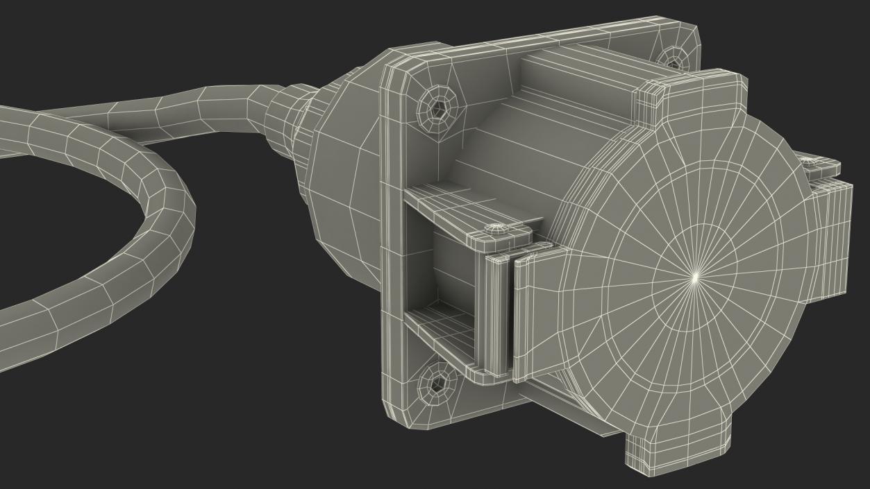 GBT 20234 to SAE J1772 EV Charging Adapter 3D