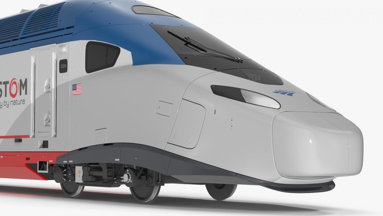 3D model Locomotive Train Amtrak Alstom Avelia Liberty